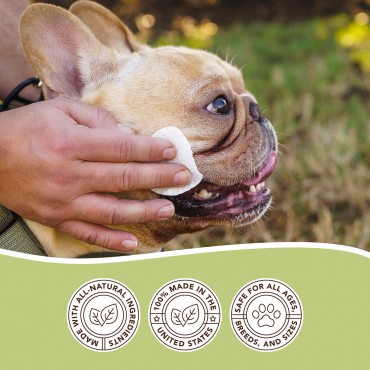 atural Dog Company - Disques biodégradables pour les plis cutanés