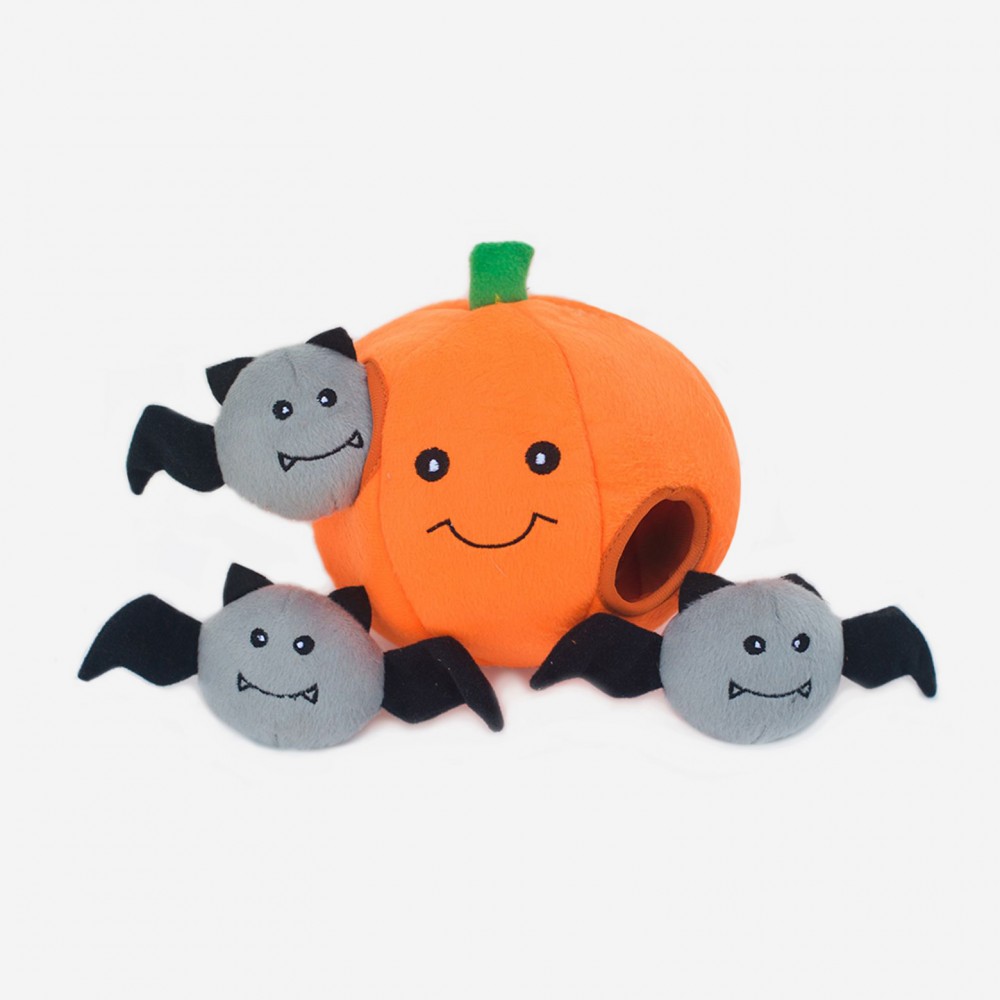 Peluche interactive ZippyPaws - Citrouille d'Halloween